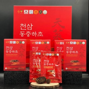 Nước Hồng Sâm Đông Trùng Hạ Thảo Ginseng King Korean Red Ginseng Cordyceps 30 Gói x 50ml Chính Hãng Hàn Quốc